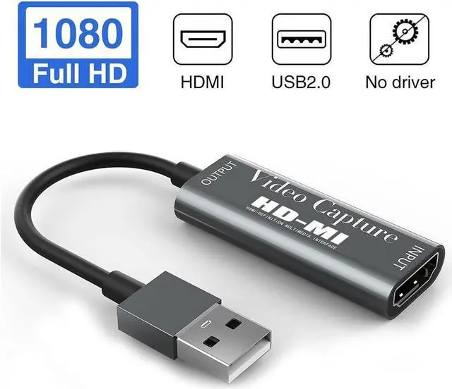 Alt view image 3 of 6 - 2 Type HD-MI Video Capture Card USB 2.0 HD-MI Record Box for PS4 Game DVD HD Camcorder Nintendo Switch Live Streaming