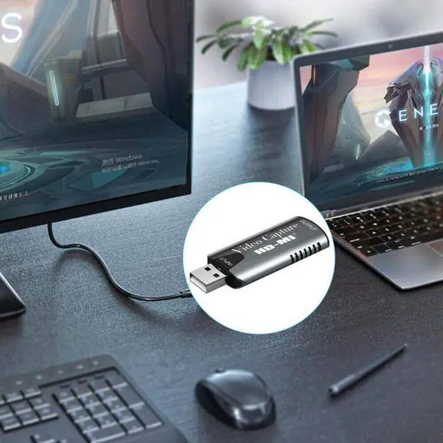 Alt view image 5 of 6 - 2 Type HD-MI Video Capture Card USB 2.0 HD-MI Record Box for PS4 Game DVD HD Camcorder Nintendo Switch Live Streaming