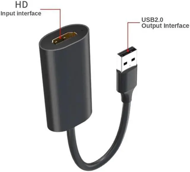 Alt view image 5 of 6 - Portable Video Converter Game Capture Adapter Capture Card for Gaming Streaming