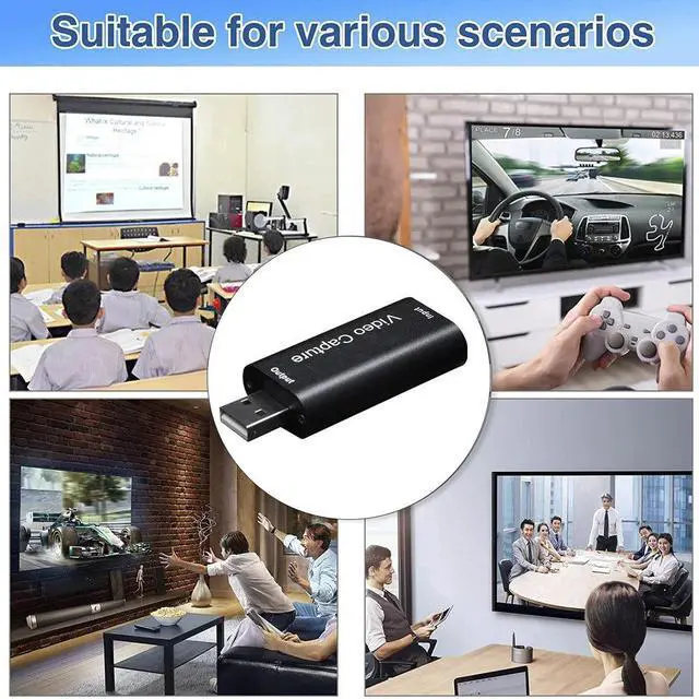 Alt view image 2 of 7 - 4K Video Capture Card USB 2.0 HDMI-compatible Video Grabber Box for PS4 Game DVD Camcorder Record Live Streaming video card