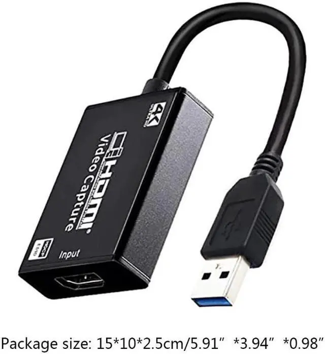 Alt view image 6 of 6 - 4K 1080p HDMI Video Audio- Capture Card 4K HDMI to USB 3.0 Video Recorder Live Stream Broadcast Device