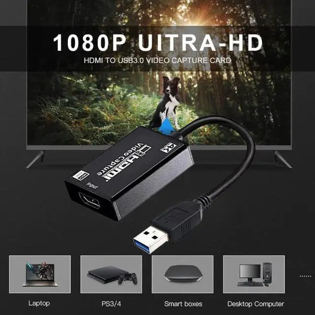 Alt view image 2 of 6 - 4K 1080p HDMI Video Audio- Capture Card 4K HDMI to USB 3.0 Video Recorder Live Stream Broadcast Device
