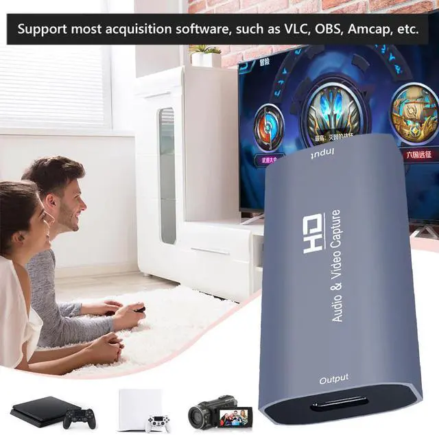 Alt view image 5 of 6 - 4K HDMI-Compatible Video Capture Card 1080P for Game Recording Plate Live Streaming Box Video Acquisition Card Converter