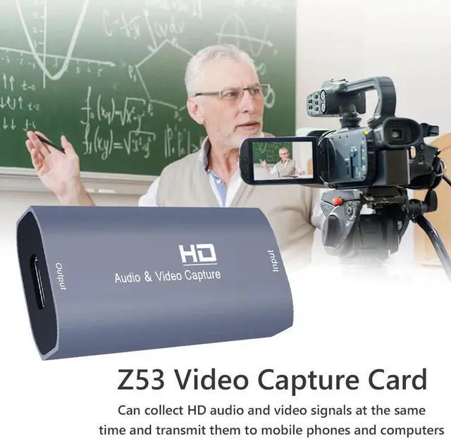 Alt view image 2 of 6 - 4K HDMI-Compatible Video Capture Card 1080P for Game Recording Plate Live Streaming Box Video Acquisition Card Converter