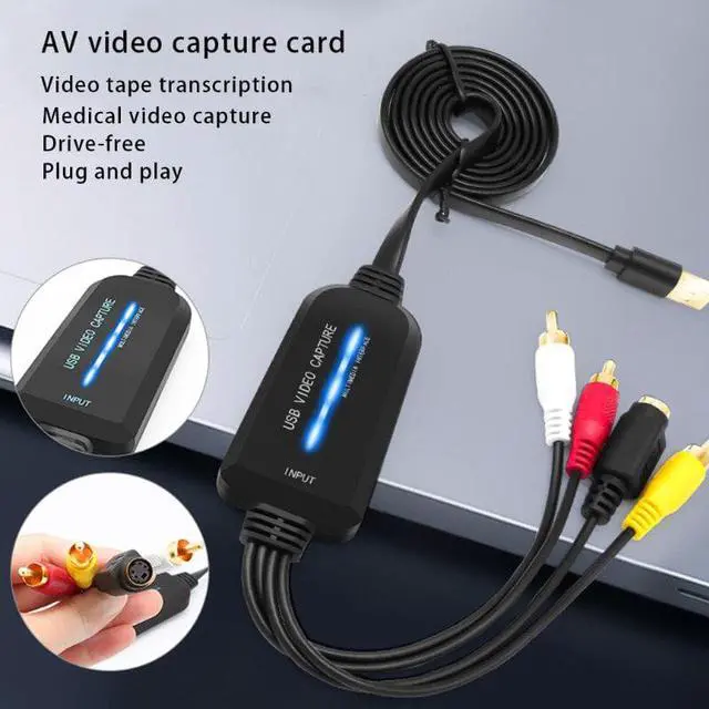 Alt view image 3 of 6 - Video Capture Card Video Capture Device for Windows Audio Video Grabber for Live Streaming Gaming Conference DVD