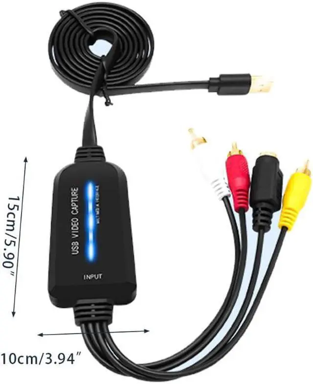 Alt view image 4 of 6 - Video Capture Card Video Capture Device for Windows Audio Video Grabber for Live Streaming Gaming Conference DVD