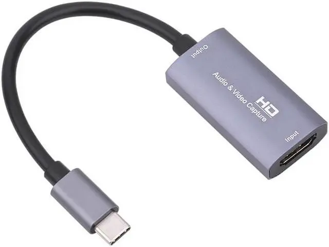 Alt view image 3 of 5 - 1080P HDMI-compatible to USB-C Video Capture Card HD Type C to HDMI-compatible Video Capture Board Game Record Live Streaming