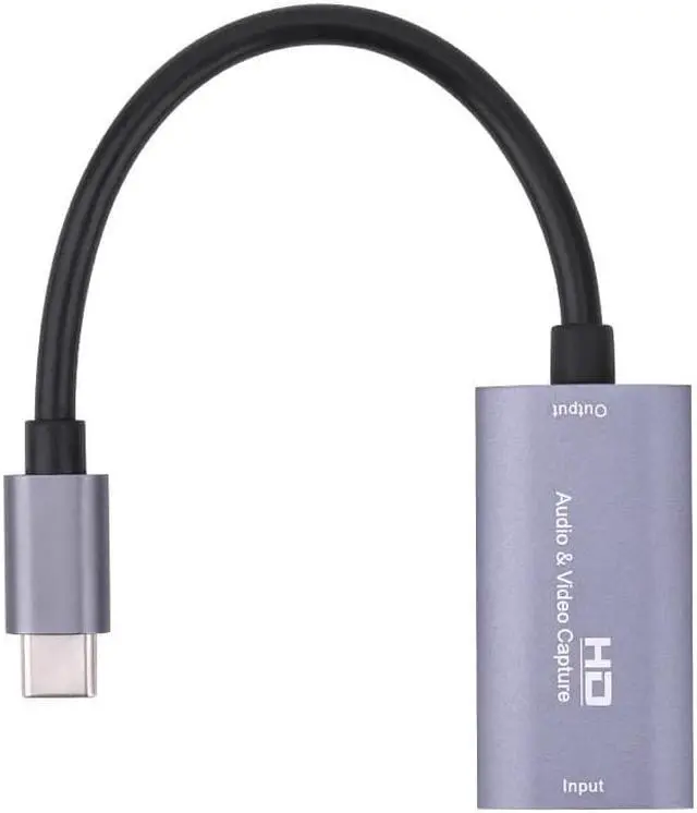 Alt view image 4 of 5 - 1080P HDMI-compatible to USB-C Video Capture Card HD Type C to HDMI-compatible Video Capture Board Game Record Live Streaming