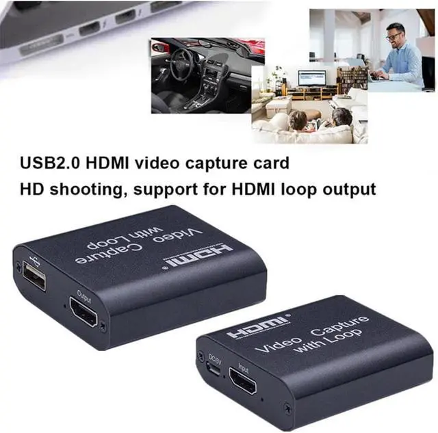 Alt view image 3 of 5 - USB Video Capture Card HDMI-compatible To USB 2.0 HD 4K 1080P Video Recording Box For PS4 XBOX Phone Game Capture Broadcast TV