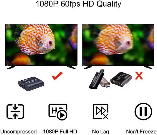 Alt view image 3 of 6 - USB Video Capture Card HDMI-compatible To USB 2.0 HD 4K 1080P Video Recording Box For PS4 XBOX Phone Game Capture Broadcast HDTV