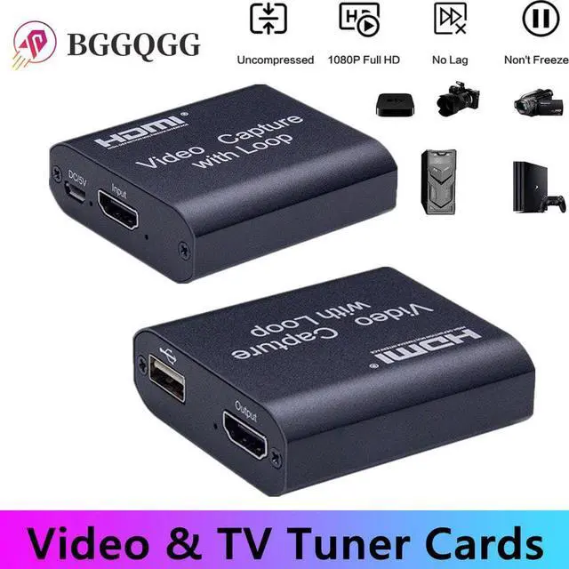 Main image of USB Video Capture Card HDMI-compatible To USB 2.0 HD 4K 1080P Video Recording Box For PS4 XBOX Phone Game Capture Broadcast HDTV