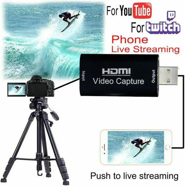 Alt view image 4 of 6 - Portable Micro Hd Recorder Game Live Streaming Record Box Recorder 4k Video Capture Hdmi Card Video Capture Card 1080p 2.0/3.0
