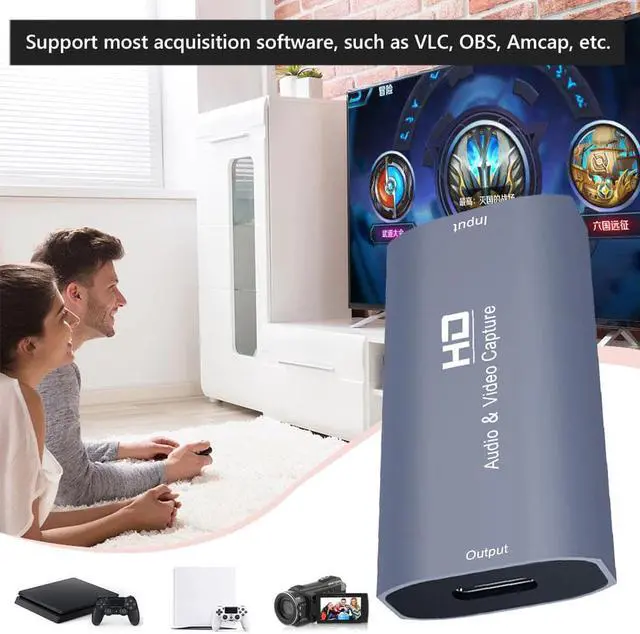 Alt view image 5 of 6 - Z53 Video Capture Card HDMI-Compatible 4K Displayport Adapter Converter for Laptop PC Projector Live Broadcast