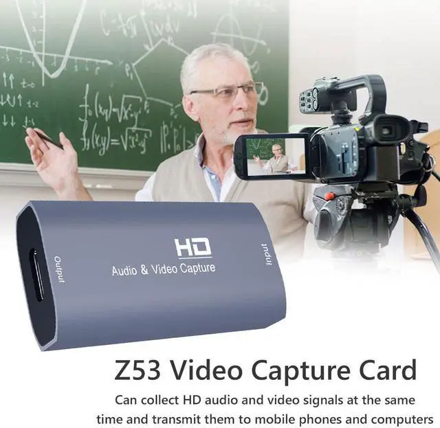 Alt view image 3 of 6 - Z53 Video Capture Card HDMI-Compatible 4K Displayport Adapter Converter for Laptop PC Projector Live Broadcast