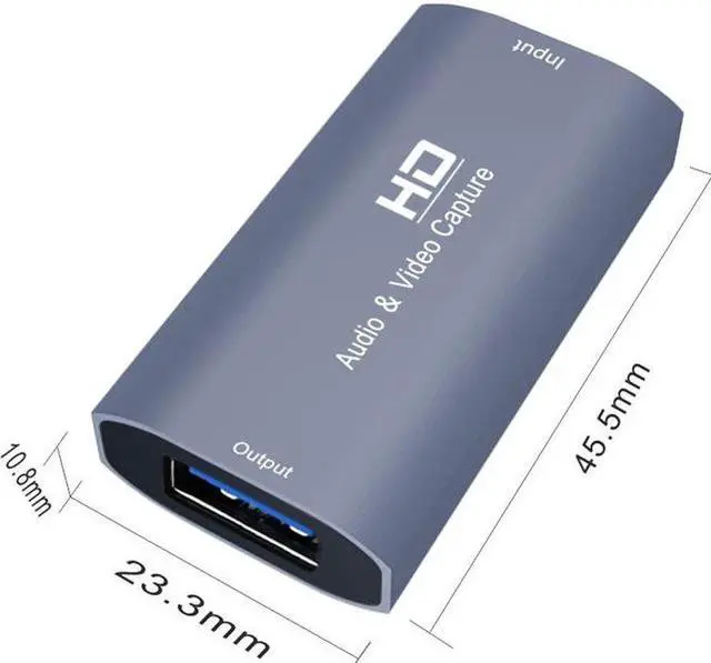 Alt view image 6 of 6 - Video Capture Card USB HDMI-Compatible 4K/60HZ Audio Video Grabber Record Box for PS5 Laptop Camera
