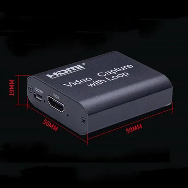 Alt view image 5 of 6 - 1080P 4K HDMI Video Capture Card HDMI To USB 2.0 Video Capture Board Game Record Live Streaming Broadcast TV Local Loop