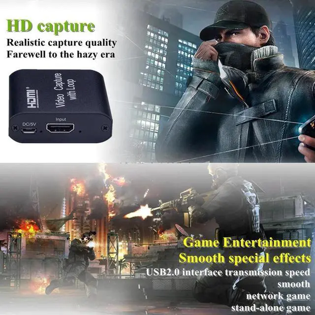 Alt view image 3 of 6 - 1080P 4K HDMI Video Capture Card HDMI To USB 2.0 Video Capture Board Game Record Live Streaming Broadcast TV Local Loop