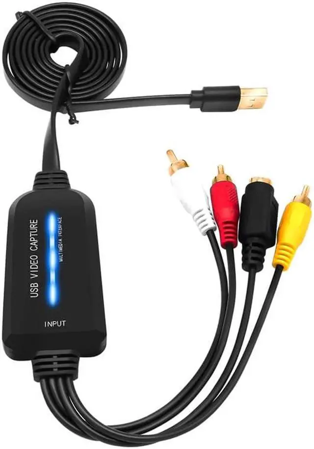 Main image of USB 2.0 Video Capture Card Single Channel USB Capture Card AV Capture Device Drive-Free Digital Converter
