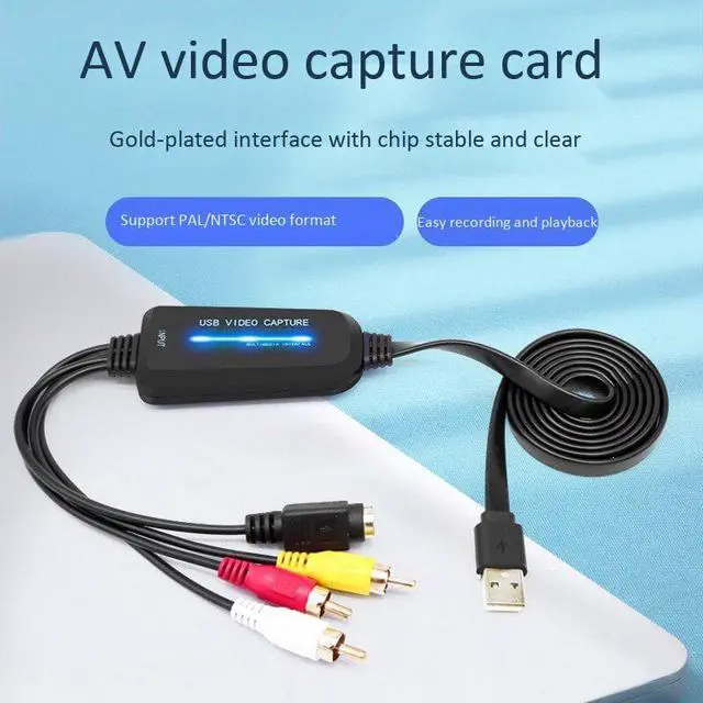 Alt view image 3 of 6 - USB 2.0 Video Capture Card Single Channel USB Capture Card AV Capture Device Drive-Free Digital Converter