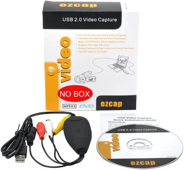 Alt view image 3 of 6 - Genuine Ezcap172 USB 2.0 Video Capture Grabber ,Analog Video from TV STB Camera Game Player DVD VHS to PC Laptop