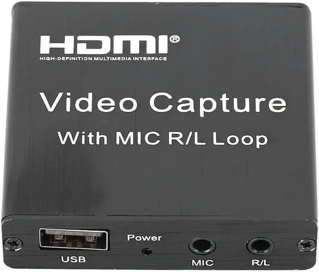 Alt view image 3 of 5 - HDMI High Definition USB Video Capture Card Game Live Microphone for OBS Recording Box 4K
