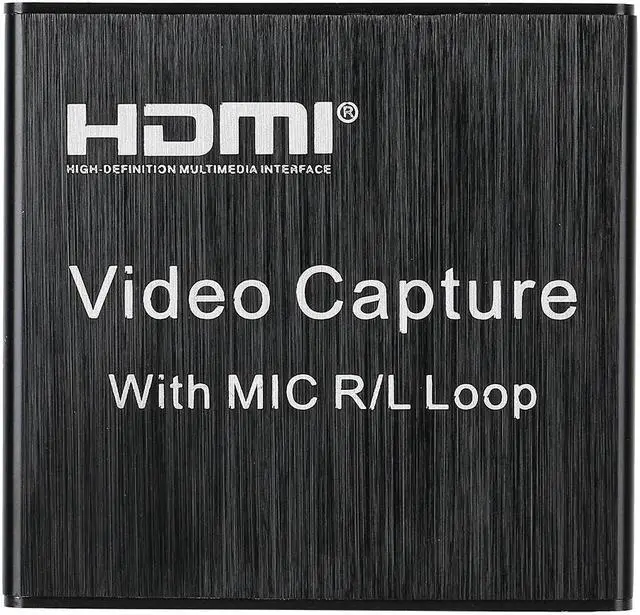 Alt view image 4 of 5 - HDMI High Definition USB Video Capture Card Game Live Microphone for OBS Recording Box 4K