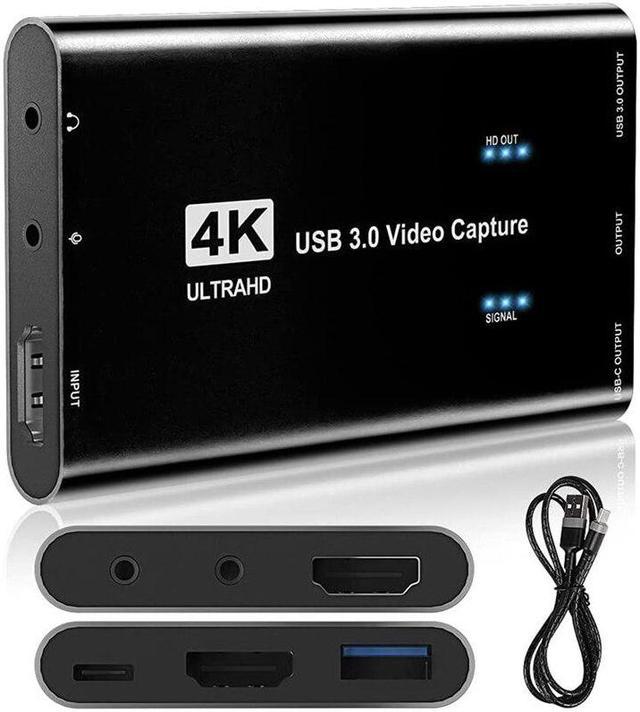 HDMI to USB 3.0 4K60Hz Video Capture Card Grabber For PC Game Live  Streaming