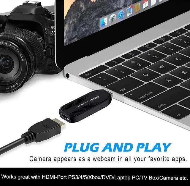Alt view image 4 of 6 - ezcap331 HDMI Video Capture Card PC Live Broadcast Record Via DSLR, Camcorder, Action Cam, camera 1080p 120hz 4K@30FPS USB 3.0