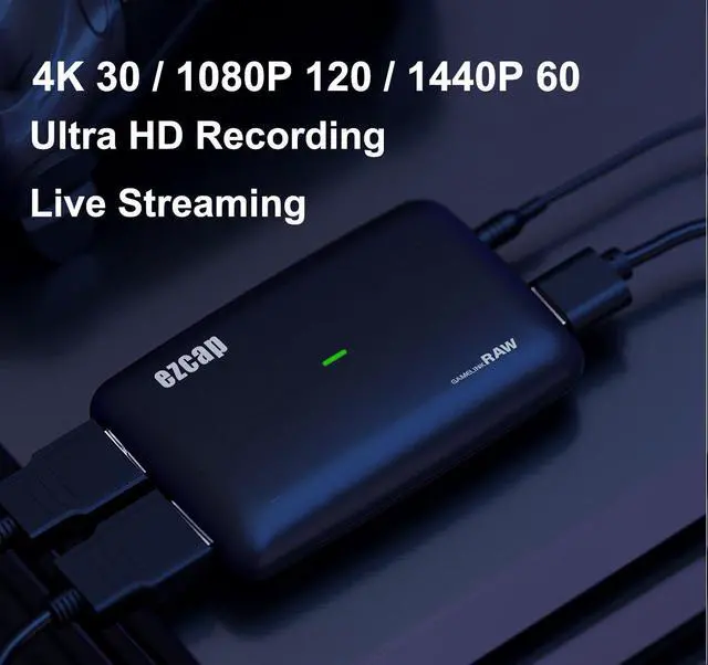 Alt view image 5 of 6 - Genuine 4k 30 1080p 120fps HD60 USB 3.0 HDMI Video Capture Card Game TV Box Camera Recording Device Mic IN Live Streaming Plate