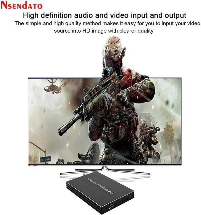 Alt view image 4 of 6 - USB3.0 60FPS 1080P SDI HD Video Capture Box HD Grabber Dongle Game Streaming Live Stream Broadcast for OBS Camera TV Box PC