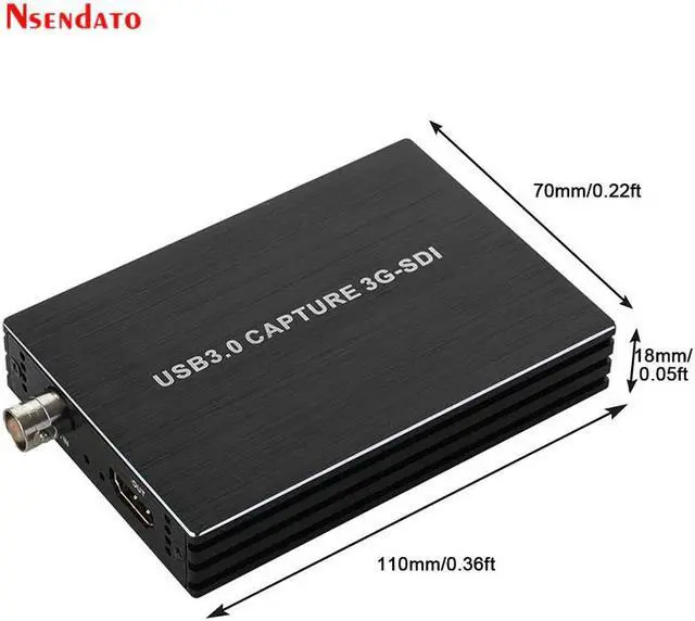 Alt view image 5 of 6 - USB3.0 60FPS 1080P SDI HD Video Capture Box HD Grabber Dongle Game Streaming Live Stream Broadcast for OBS Camera TV Box PC