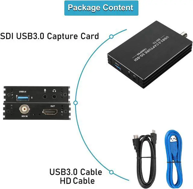 Alt view image 2 of 6 - USB3.0 Audio Video Capture Card - Low-latency USB3.0 Video Capture Card - 1080P USB3.0 With Loopout Video Capture Card