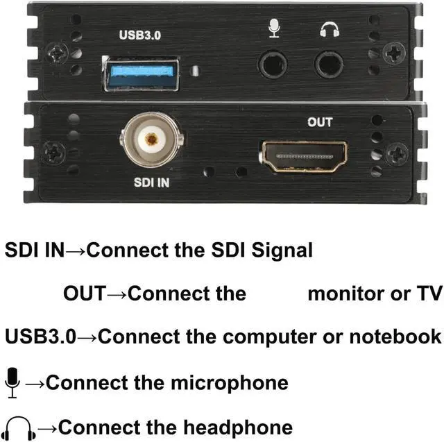 Alt view image 6 of 6 - USB3.0 Audio Video Capture Card - Low-latency USB3.0 Video Capture Card - 1080P USB3.0 With Loopout Video Capture Card