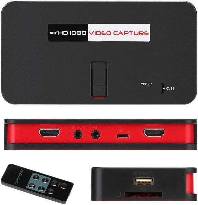 Alt view image 3 of 6 - HD 1080P Game Capture Card USB Disk/SD Card Video Capture Support Mic in with HDMI-compatible/YPBPR/AV