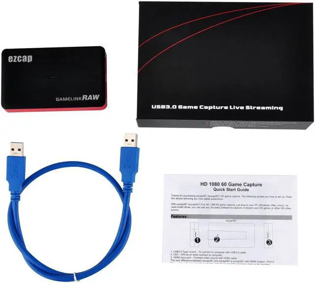 Alt view image 4 of 6 - EzCAP321C HDMI1.4 compatible UVC USB3.0 Game capture card ping Live StreamingRGB real color video format up to 1080p30