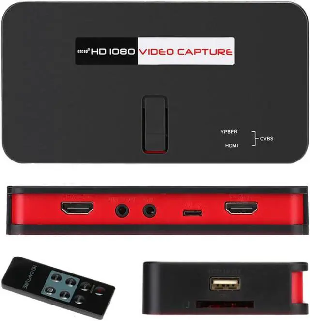 Alt view image 2 of 6 - HD Game Capture for EZcap 284 1080P AV/Ypbpr Video Capture Recorder Box into USB Disk SD Card For Xbox360/One PS3/4