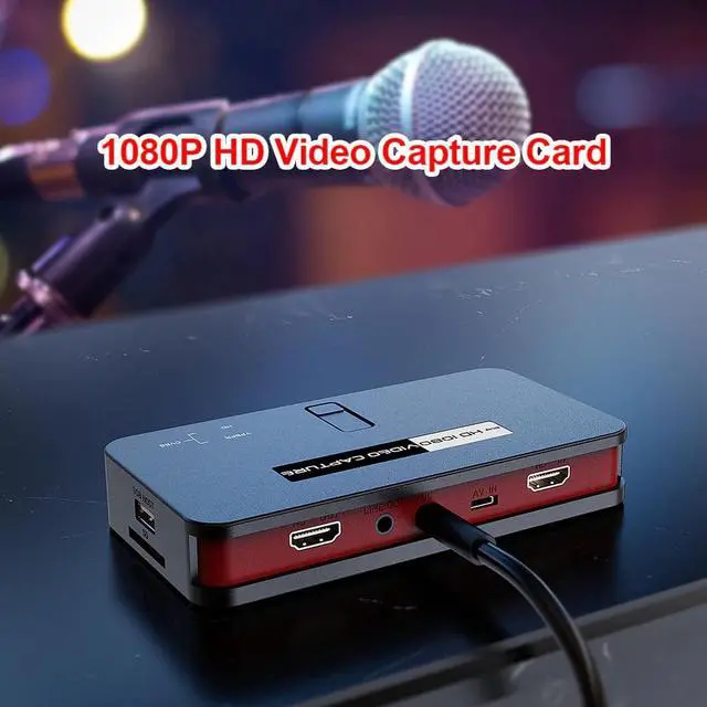 Alt view image 5 of 6 - 1080P HDMI-compatible-compatible Game HD Video Capture Box Grabber for XBOX PS3 PS4 TV Online Live Streaming Video Recorder