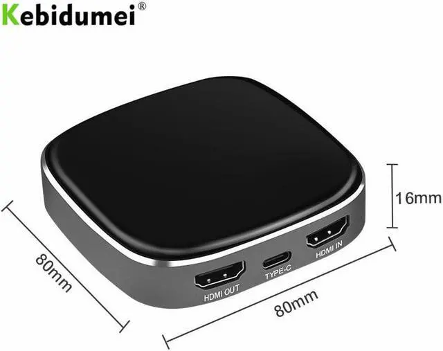 Alt view image 3 of 6 - USB Type C Video Capture 4K60fps Grabber Game & Video TV Tuner Cards HDMI-compatible Capture Device, Stream Live for Xbox