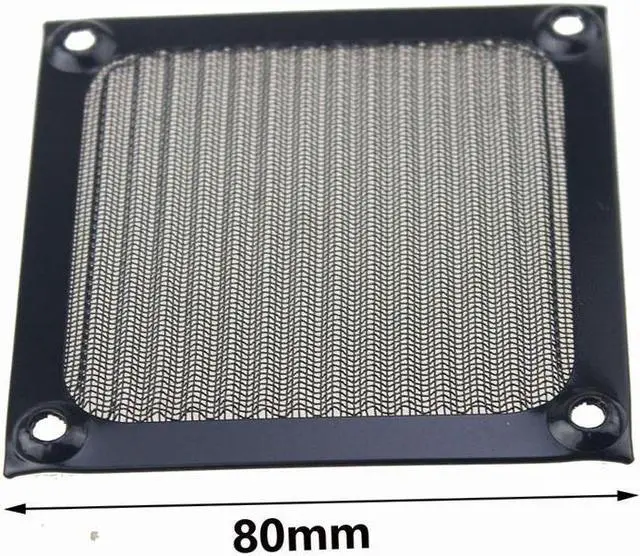 Alt view image 2 of 5 - 5 Pcs 8CM 80mm Fan Filters Black Metal Dust Network Cooling Fan Dedicated Grille