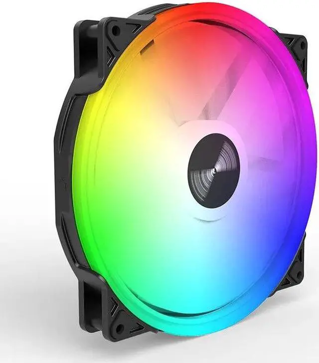 Alt view image 6 of 6 - TEUCER FD200 200mm ARGB Computer Case Fan 5V 3PIN LED Cooling Fans Desktop PC Case Accessories