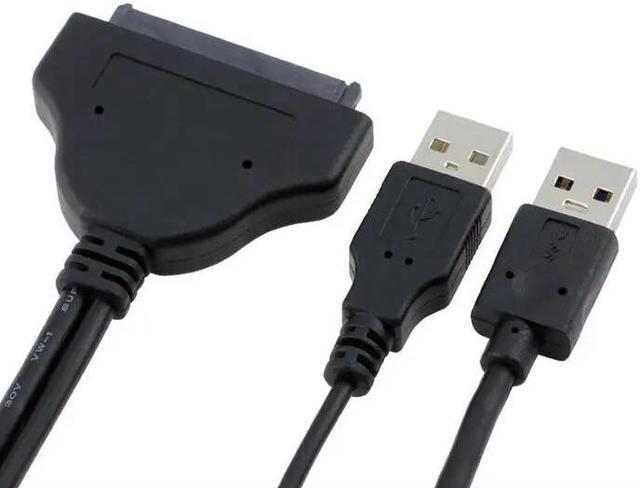 Alt view image 2 of 3 - 0.15m USB 3.0 to SATA 3.0 Adapter Cord Wire Data Cable For 2.5" SSD HDD Hard Drive Internal to External with power supply cable
