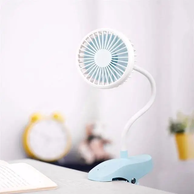 Alt view image 3 of 4 - Clip On Fan Usb Mini Fan Battery Operated Desk Fan With Emergency Power Bank Baby Stroller Fan Rechargeable