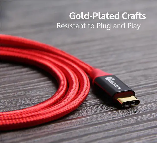 Alt view image 2 of 5 - 3.1 USB Type C Cable Nylon Fast Charging USB Type-C USB-C Sync Charger Cable for 2 ZUK Z2 NEXUS 5X 6P