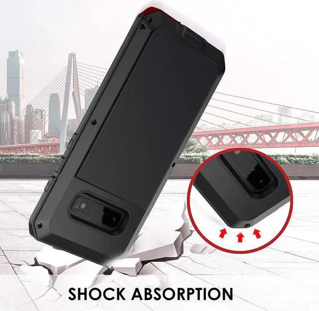 Alt view image 4 of 5 - For Samsung Galaxy S10 Case Luxury Doom Armor Dirt Shock Metal Phone Cases For Samsung Galaxy S10 Case(Black)