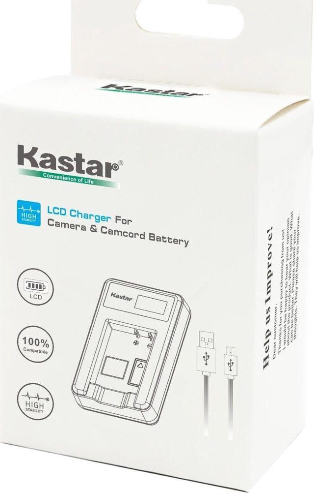 Alt view image 4 of 4 - Kastar LCD Triple USB Battery Charger Compatible with Olympus Li-60B Battery, Li-60C Charger, Camedia FE-370 Camera, Sanyo DB-L70 Battery, DB-L70 Charger, Xacti DMX-E10 VPC-E10 Camera