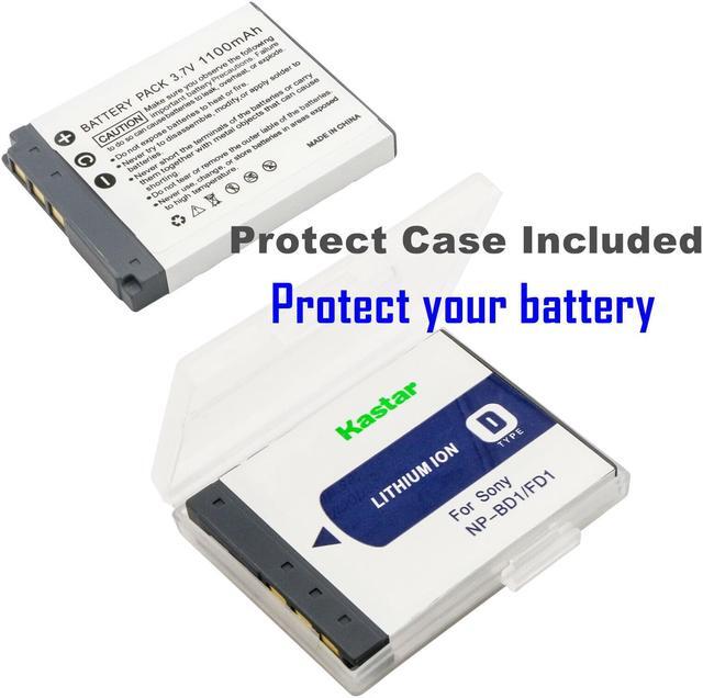 Alt view image 2 of 6 - Kastar 3-Pack Battery and LTD2 USB Charger Compatible with Sony NP-BD1 Battery, BC-CSD BC-CS3 Charger, Cyber-shot DSC-T500, Sony Cyber-shot DSC-T700, Cyber-shot DSC-T900, Cyber-shot DSC-TX1 Cameras