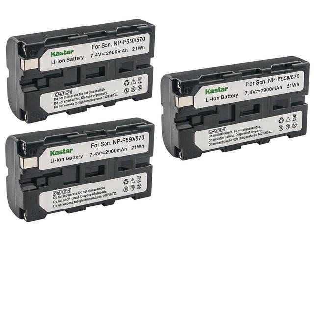 3-Pack NP-F960/F970 Replacement Batteries For Yongnuo LED Video Lights - 8700mAh 7.4V Lithium-ion