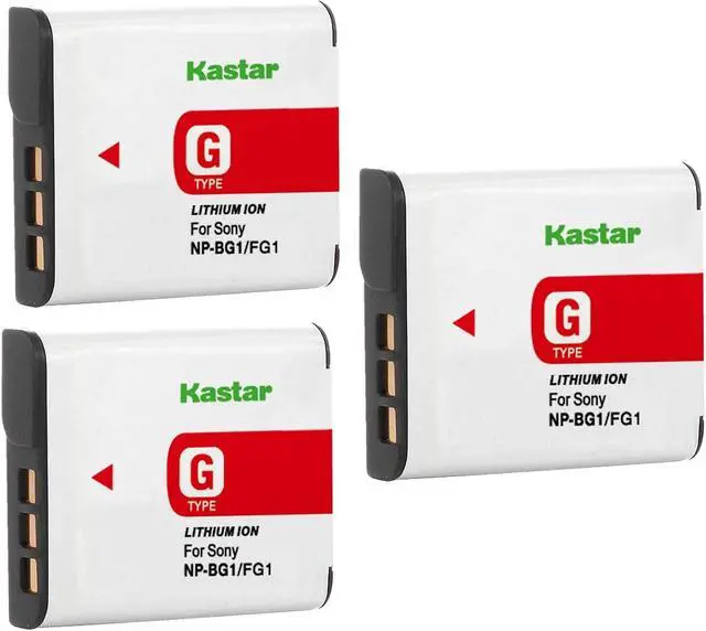 Main image of Kastar 3-Pack Battery Replacement for Sony Cyber-shot DSC-T25, Cyber-shot DSC-T100, Cyber-shot DSC-W100, Cyber-shot DSC-W110, Cyber-shot DSC-W115, Cyber-shot DSC-W120, Cyber-shot DSC-W125 Camera
