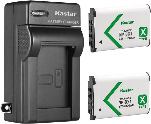 Main image of Kastar 2-Pack NP-BX1 Battery and AC Wall Charger Replacement for Sony Cyber-shot DSC-HX90, Cyber-shot DSC-HX90V, Cyber-shot DSC-HX99, Cyber-shot DSC-RX1, Cyber-shot DSC-RX1R Digital Camera