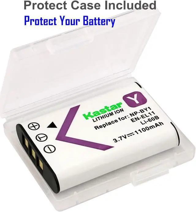 Alt view image 2 of 3 - Kastar 1-Pack Battery Replacement for Sanyo DB-L70 DBL70 Battery, SANYO Xacti DMX-E10 Xacti VPC-E10 Digital Cameras